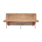 Banc extérieur latté