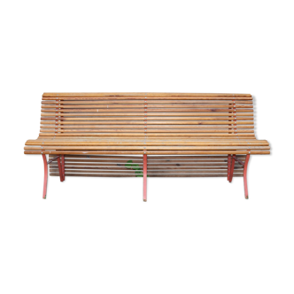 Banc extérieur latté
