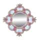 Exceptional Vintage Pink Murano Glass Wall Mirror