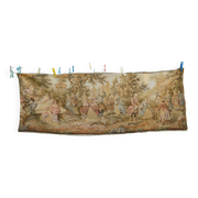 Tapestry wall hanging depicting a gallant scene from the mid-century.