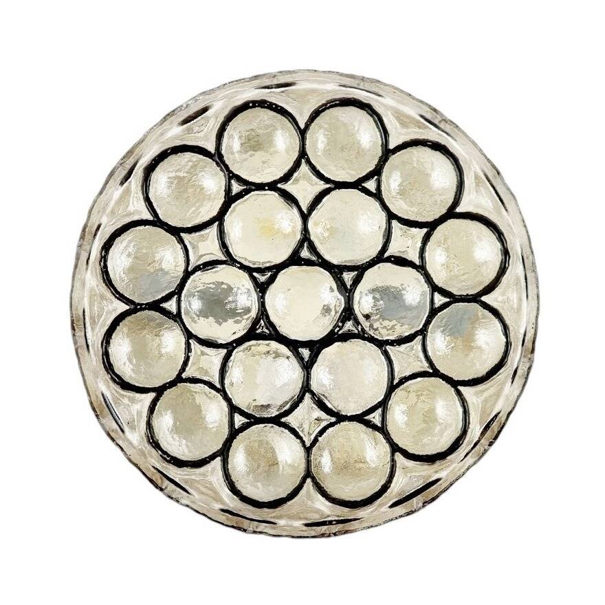 Applique ou plafonnier en verre du milieu du siècle de Limburg, Allemagne, années 1960
