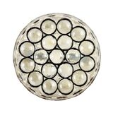 Mid-Century Glass Wall Light or Ceiling Light from Limburg, Germany, 1960s