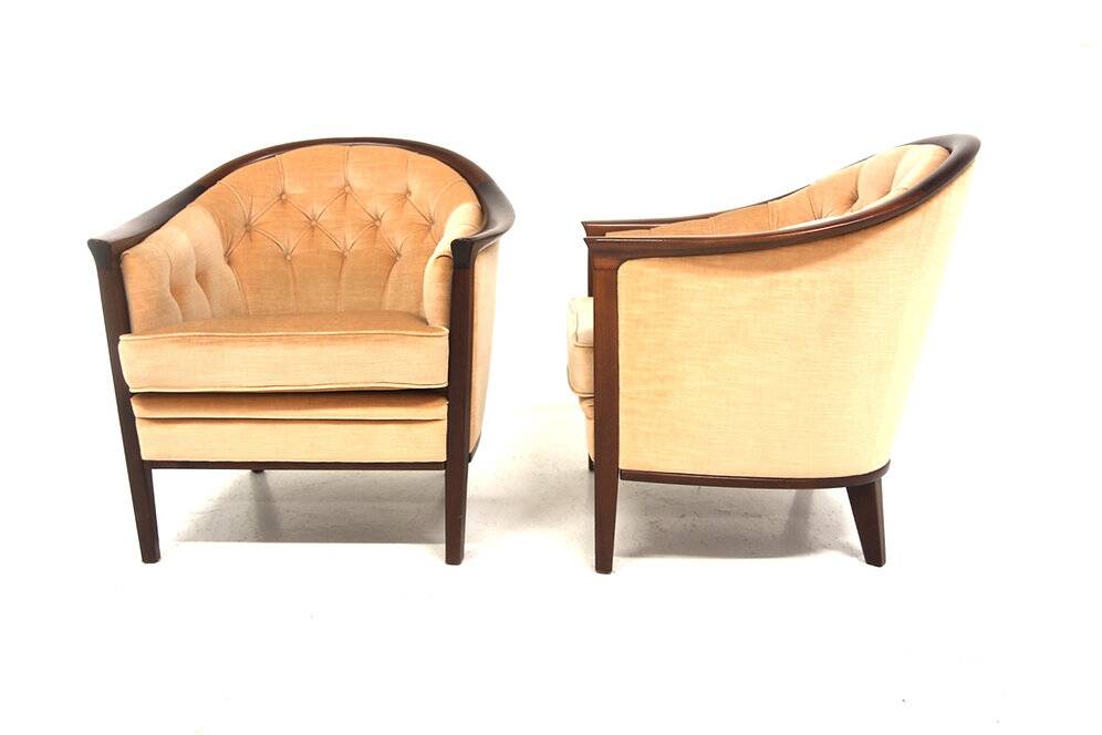 Set de 2 fauteuils "Aristokrat", Bröderna Andersson, Suède, 1960