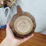 Stoneware Pitcher or Carafe in the Shape of a Pumpkin, Art Deco Period 1930s