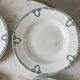 4 hollow plates Terre de Fer Saint-Amand early twentieth century