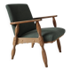 Henning Kjaernulf oak scalloped lounge chair | Denmark | 1950s