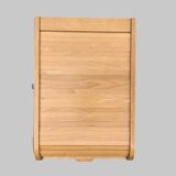 Old wooden filing box with flap