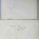 Painting Set of 2 watercolors Jetty/bouquet of Lilac flowers early 20th century