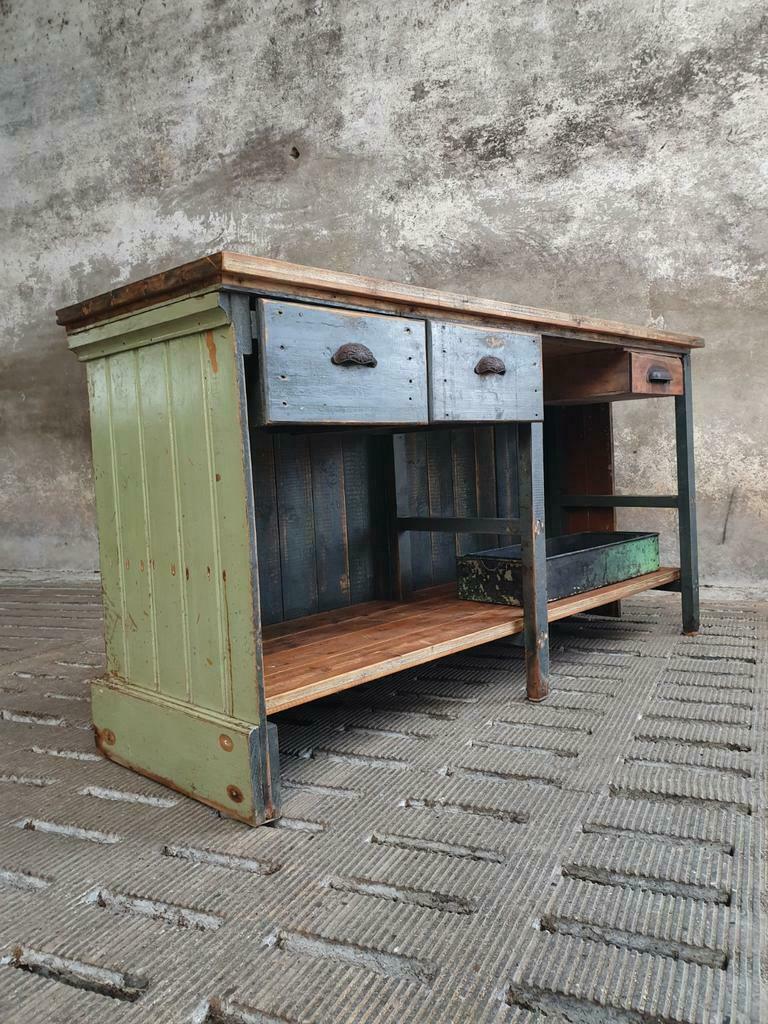 Antique shop counter