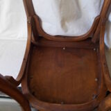 Vintage bistro chair sitting red