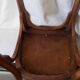 Vintage bistro chair sitting red