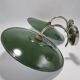 Pair of enamelled sheet metal wall lights