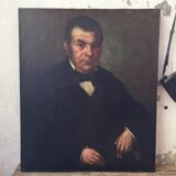 Oil canvas portrait of a man