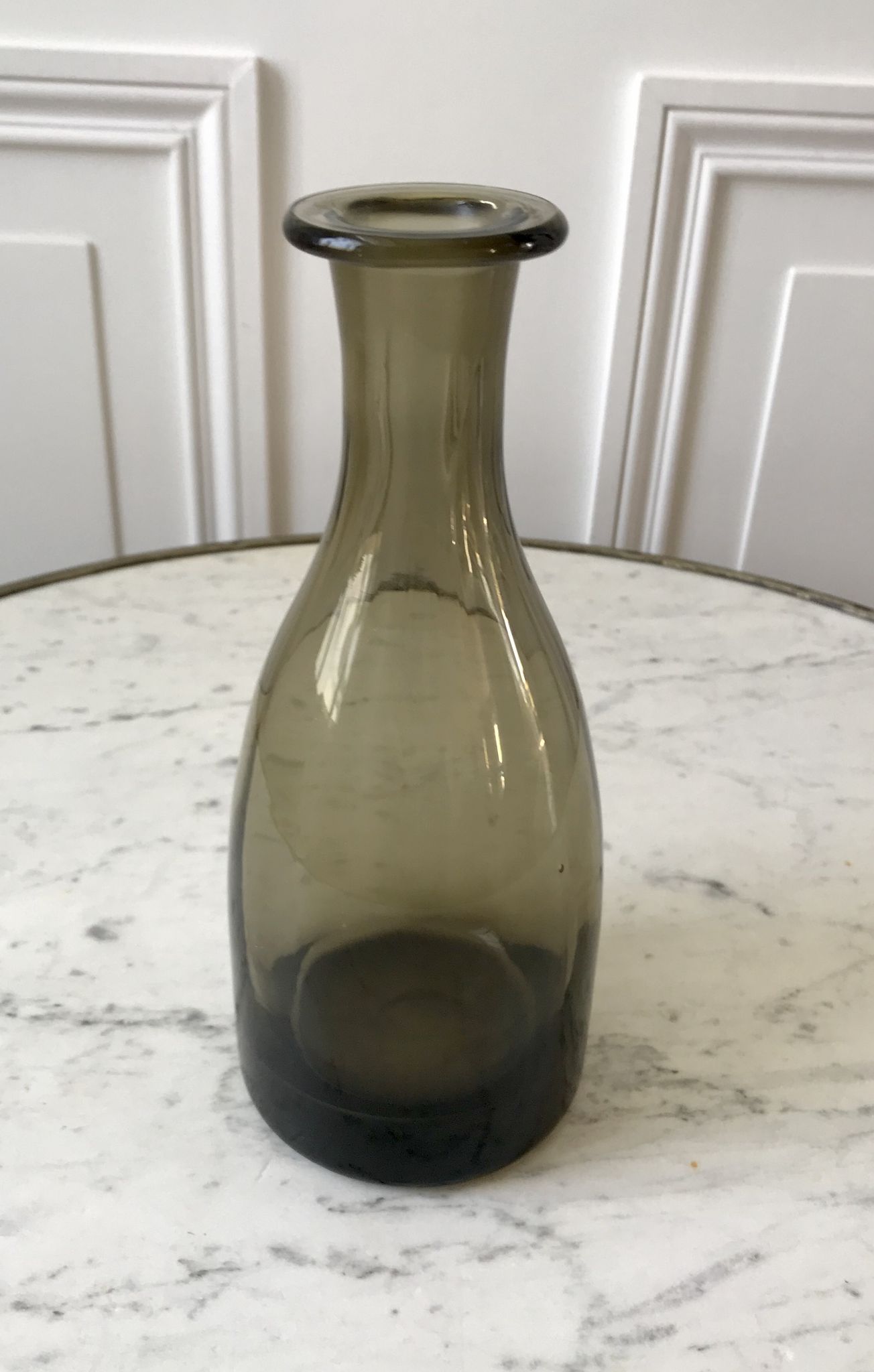 Decanter / pitcher in smoked glass 60s