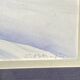Framed entitled "first snow in the clamant son" by chantal estrangin
