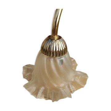 Globe tulipe art déco
