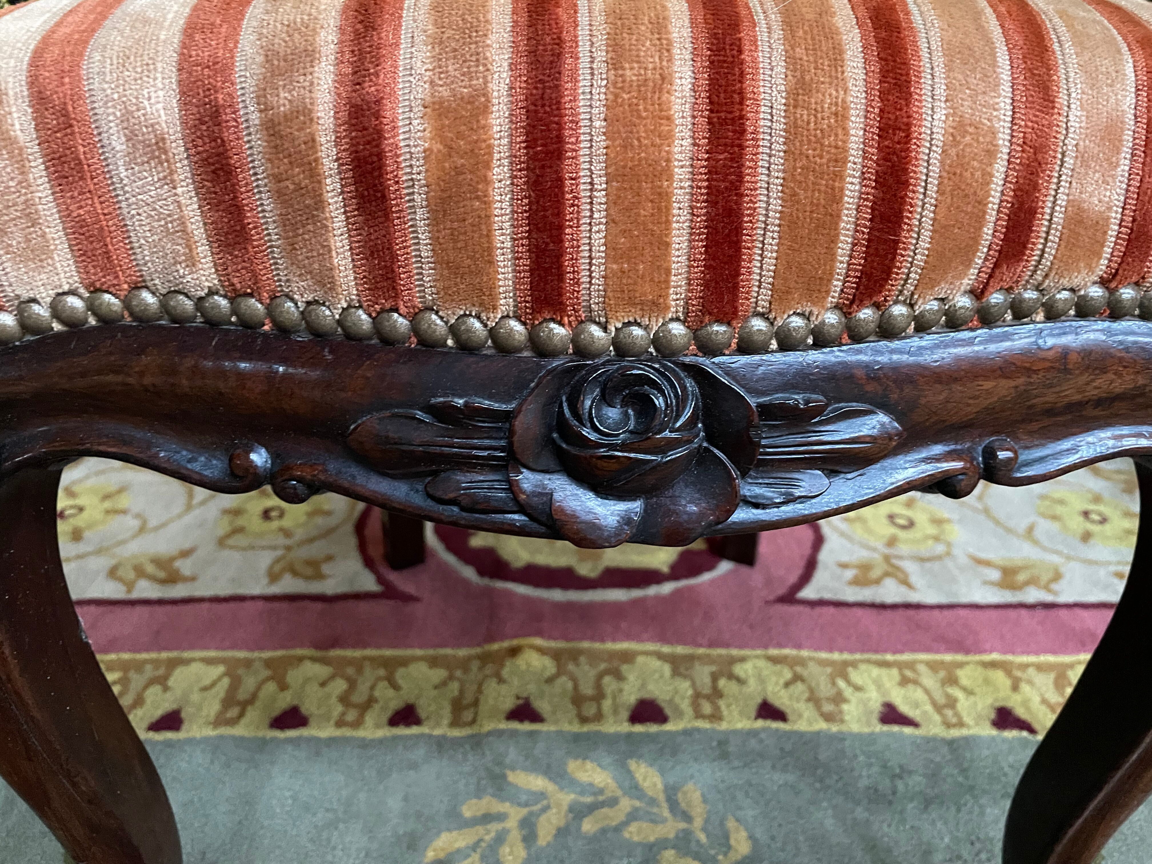 Suite de 6 chaises louis philippe en palissandre