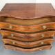 Antique Georg III mahogany serpentine chest of drawers, England, 1780s