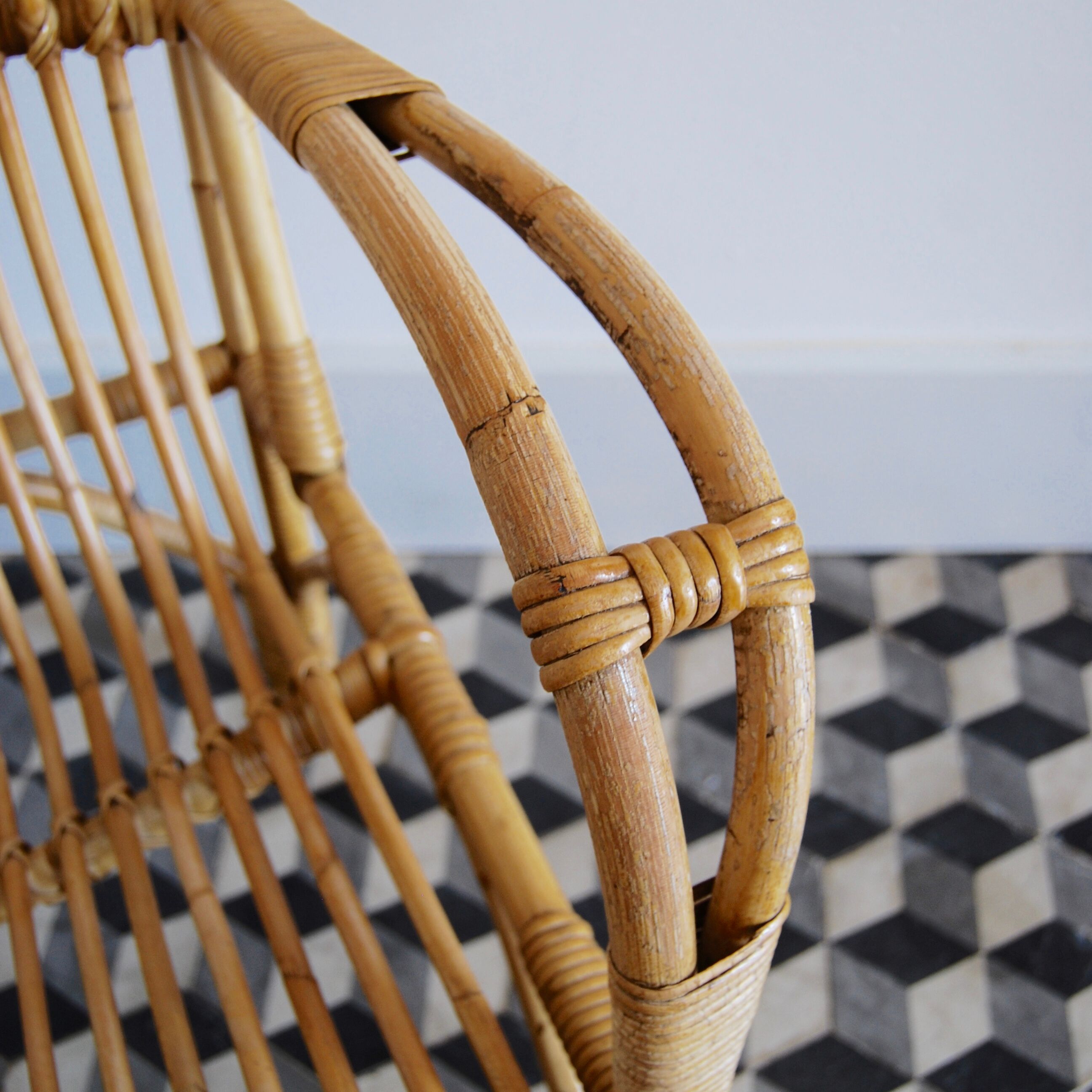 Rattan armchair