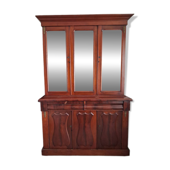 English display cabinet in mahogany
