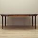 Table ronde en palissandre, design danois, années 1970, production : Danemark