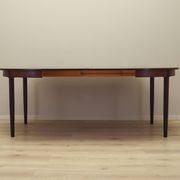 Table ronde en palissandre, design danois, années 1970, production : Danemark