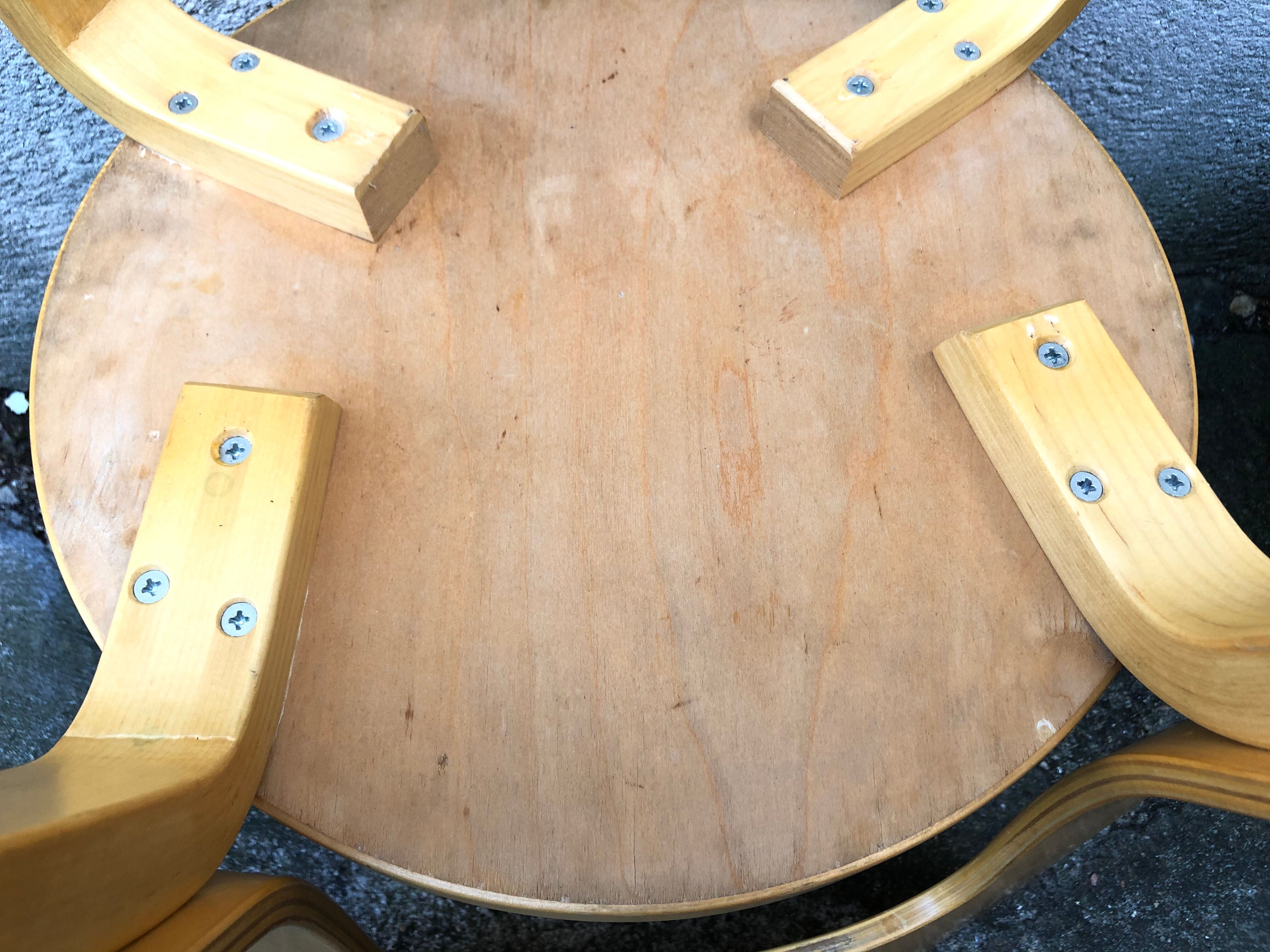 Pair of chair 66 design Alvar Aalto artek edition melaminé white