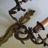 Pair of Louis XV bronze wall lamps