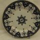 Lot de 6 assiettes à dessert en faïence de sarreguemines. modèle cluny.