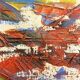 Oil Painting on Canvas Abstract Material 1970s