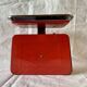 Stube vintage red lacquered metal kitchen scale - force 10
