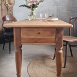 Old and beautiful solid walnut table.