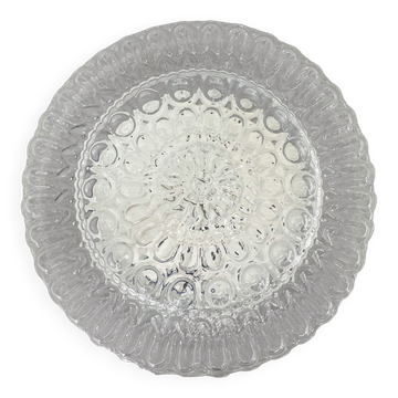 Mid-century round flush mount or wall light, 1970