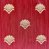 Set of 6 gold metal folding chairs