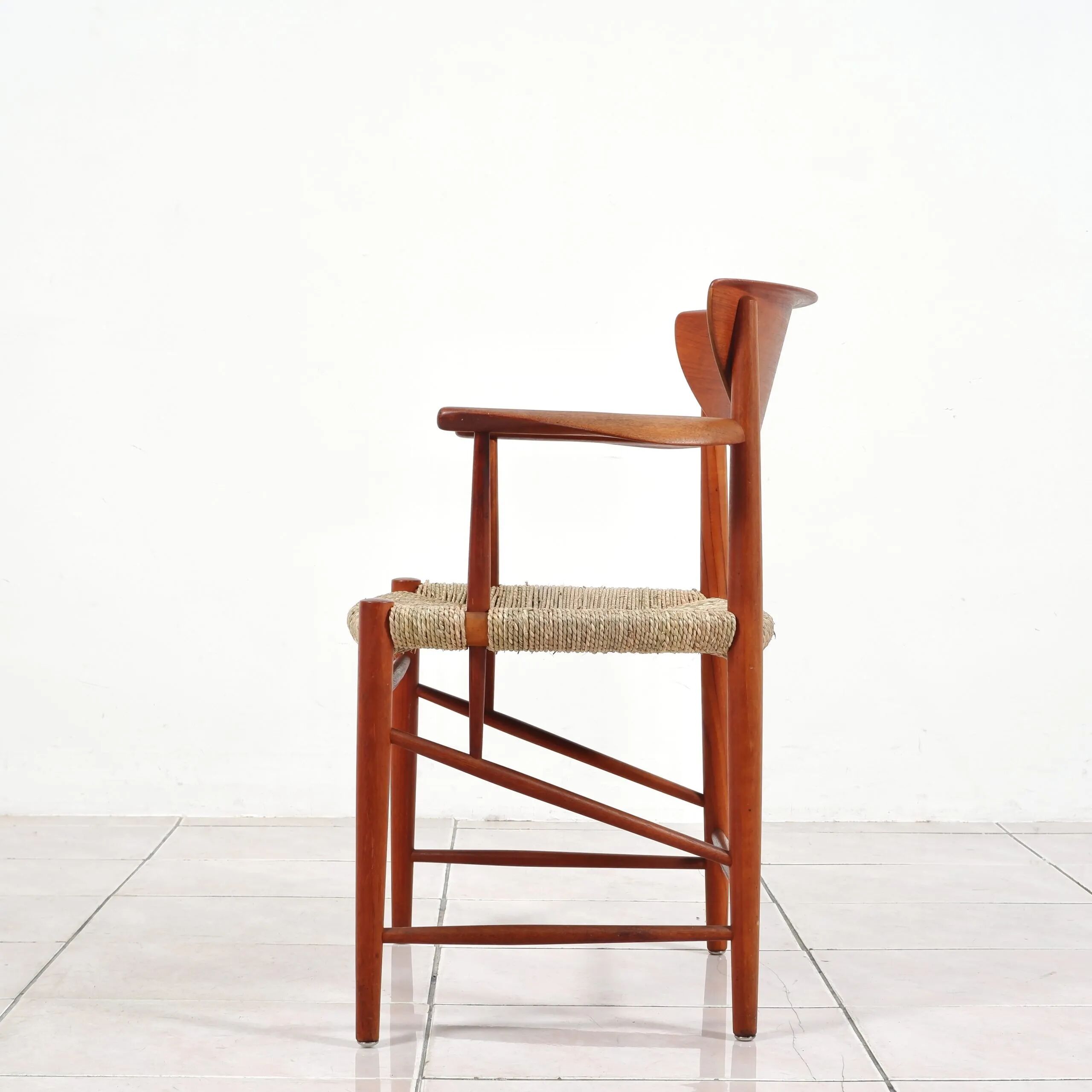 Set of model '317' & '316' by Hvidt & Molgaard-Nielsen for Søborg, fresh weaving