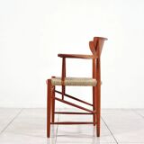 Set of model '317' & '316' by Hvidt & Molgaard-Nielsen for Søborg, fresh weaving