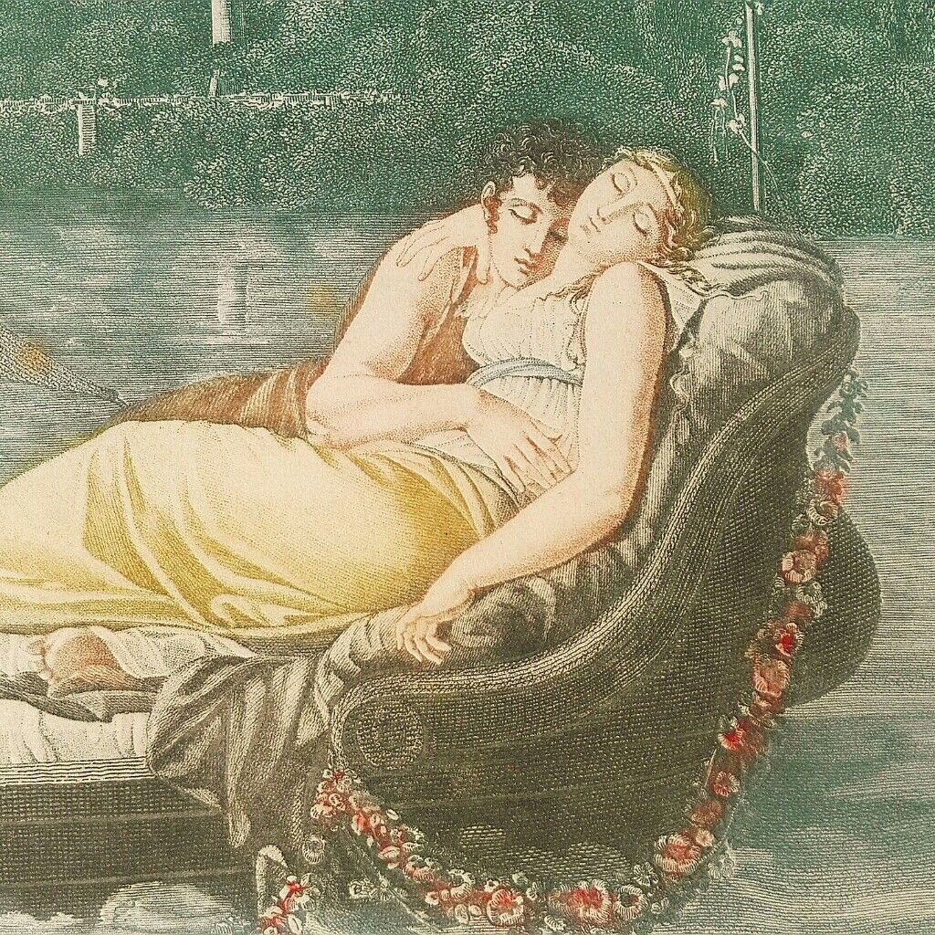 Engravings love and friendship signed Prud'hon