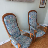 Paire de fauteuils Voltaire
