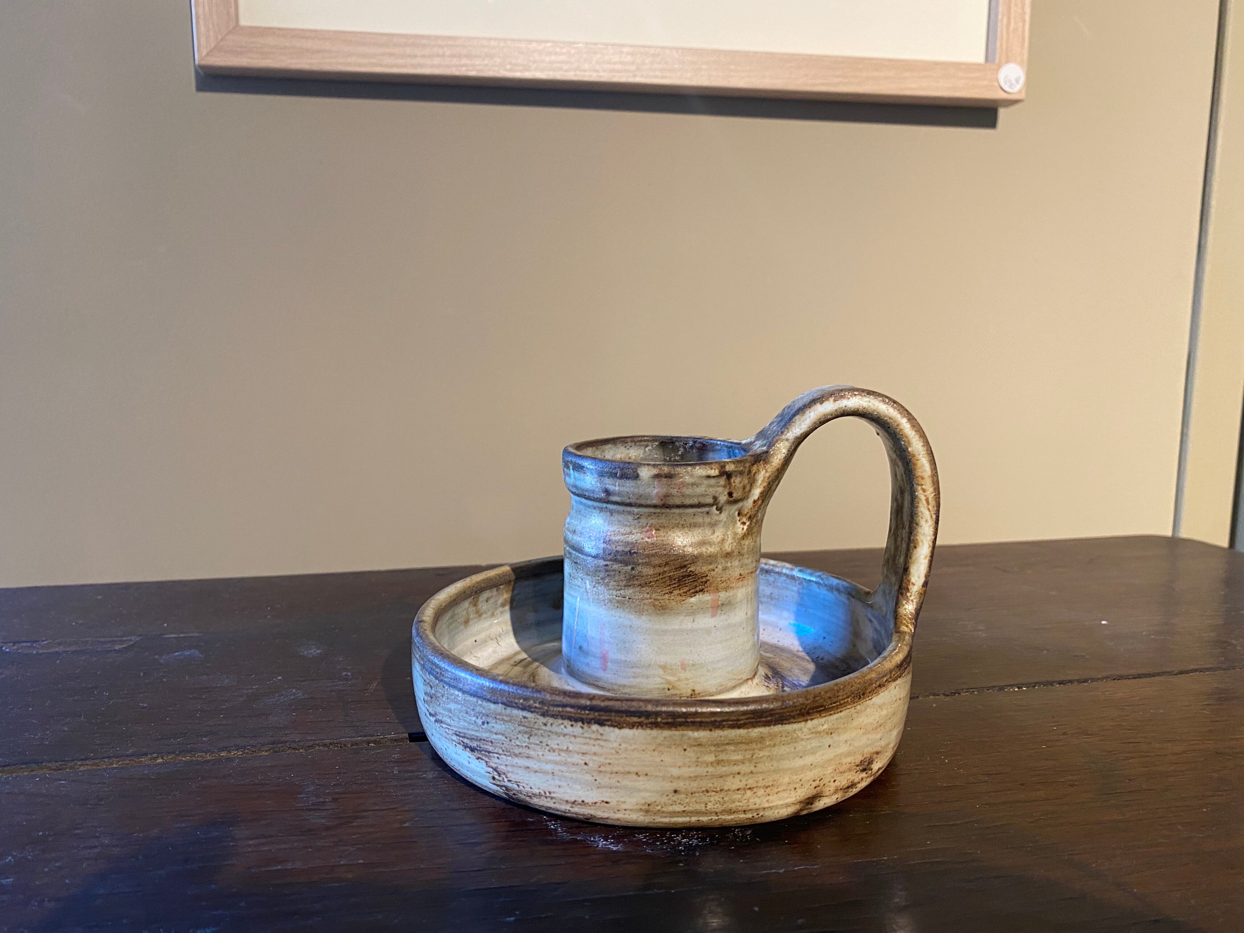 Ceramic hand candle holder Jacques Pouchain