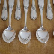12 tablespoons metal argente orfevre frionnet francois