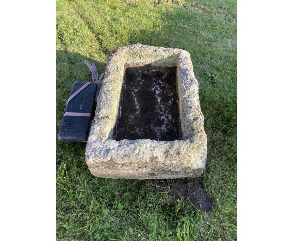 Sink, Trough, old stone stamp