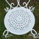 Old wrought iron garden furniture from the 1950s