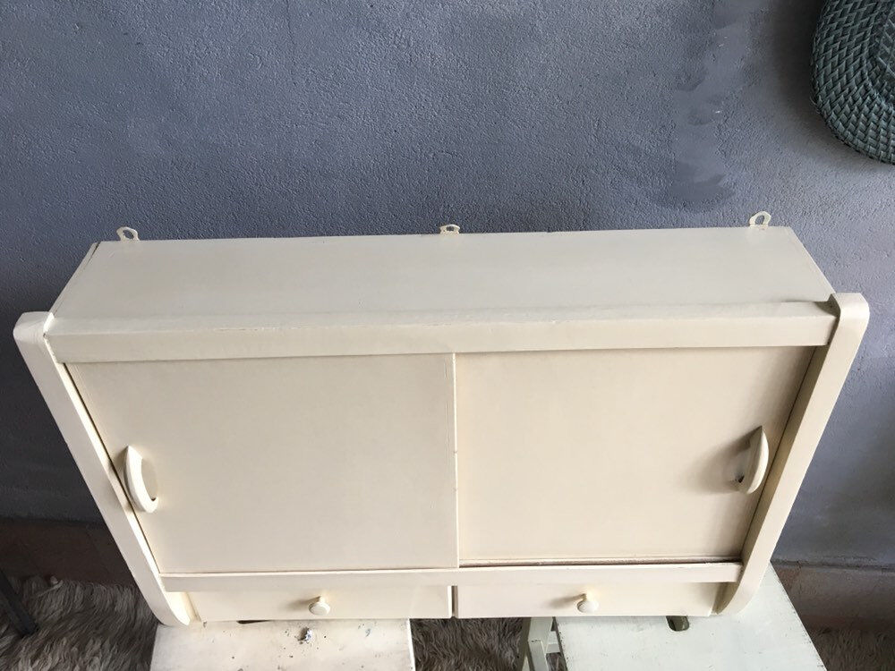 Toilet cupboard sliding wall vintage doors