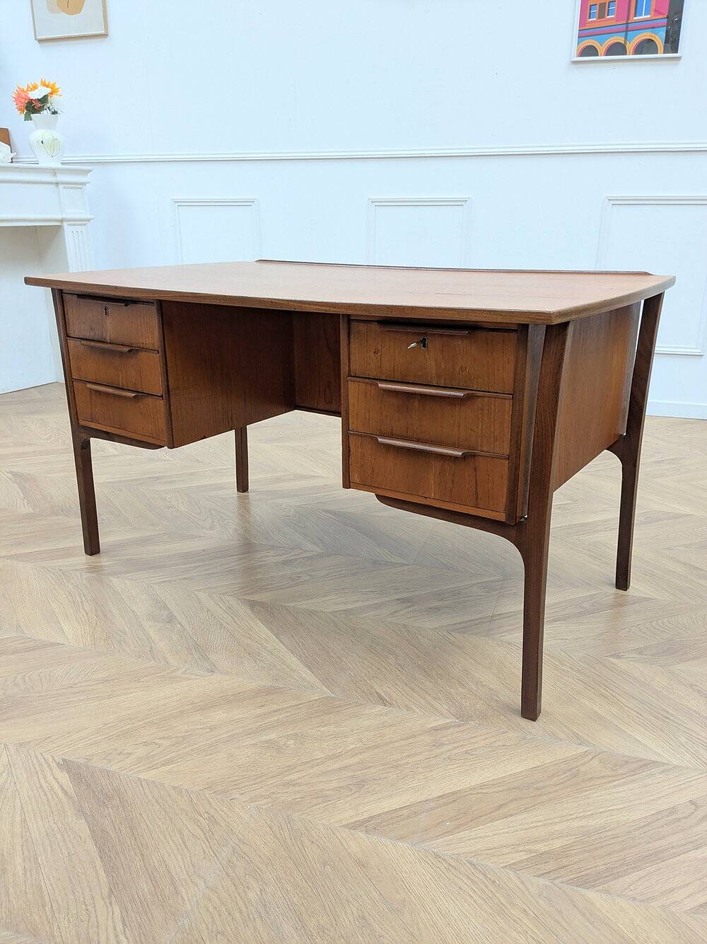 Bureau en teck scandinave