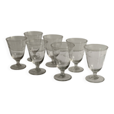 Verres à vin gravé