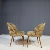Pair of retro armchairs, Czechoslovakia 1960s