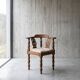 Vintage Danish Oak Corner Chair, 1940s