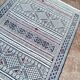 Handwoven Kilim rug made of camel wool, silk, and cactus – blue