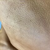 Roche-Bobois brown leather sofa