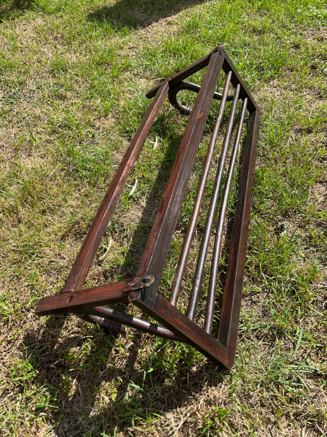 Vintage 1940s bistro wall coat rack